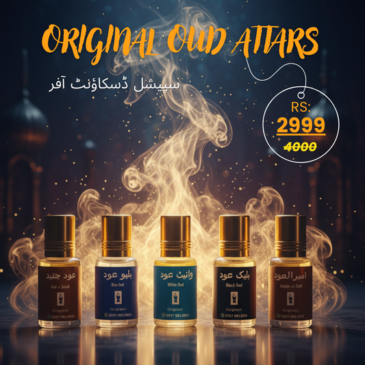 Pack of 5 Premium Oud Attars